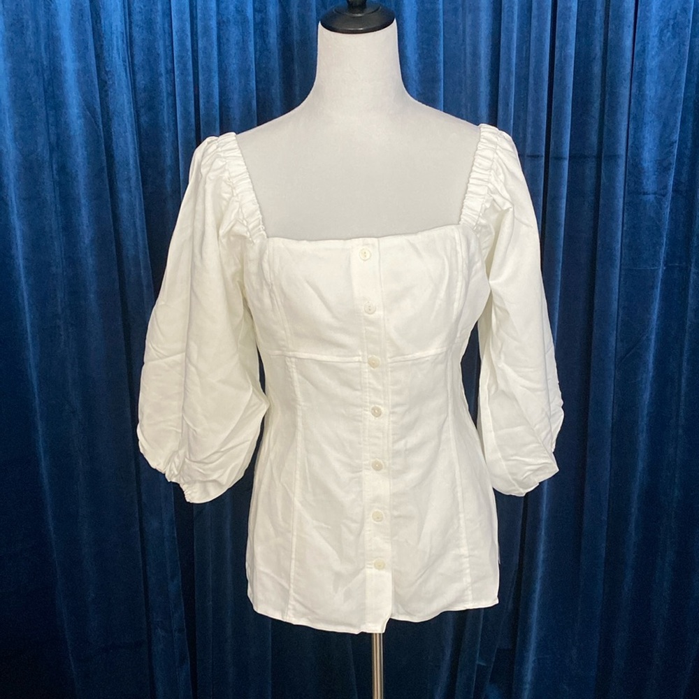 Wayf puff sleeve blouse